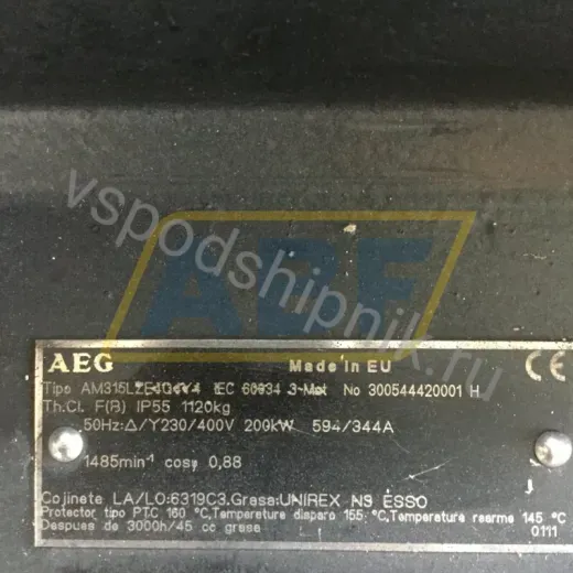 Электродвигатель AM315LZE4Q4Y4B3 AEG, 200 кВт