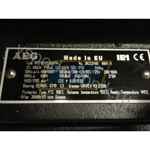 Электродвигатель AM315MZE4Q4Y4B3 AEG, 160 кВт