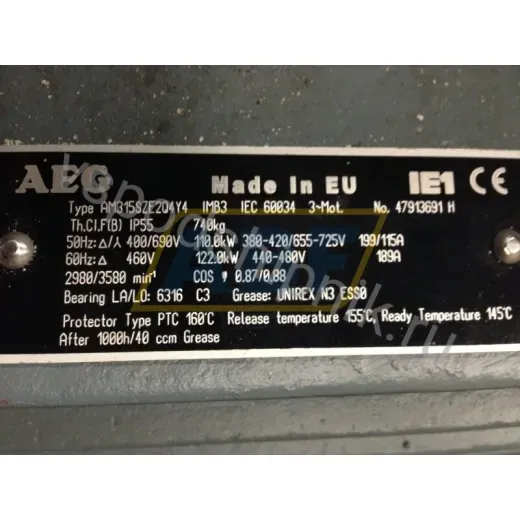 Электродвигатель AM315SZE2Q4Y4B3 AEG, 110 кВт