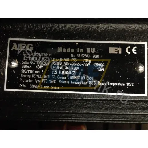 Электродвигатель AM315SZE6Q4Y4B3 AEG, 75 кВт