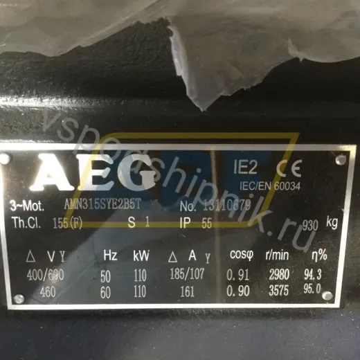Электродвигатель AMN315SYE2B5T AEG, 110 кВт