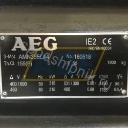 Электродвигатель AMN355LA4B3 AEG, 315 кВт