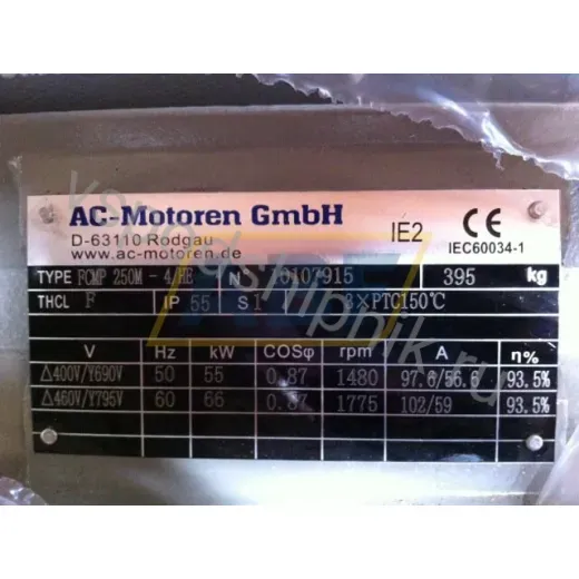 Электродвигатель FCMP250M-4/HEB35 AC-Motoren GmbH, 55 кВт