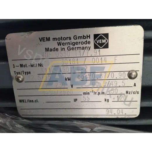 Электродвигатель K11R160L4-2B3 VEM, 15 кВт