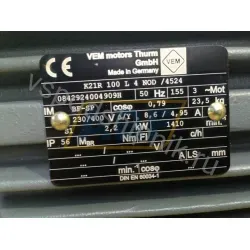 Электродвигатель K21R100L4B5 VEM, 2,2 кВт