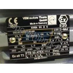 Электродвигатель KPER90S4EEXB3 VEM, 1 кВт