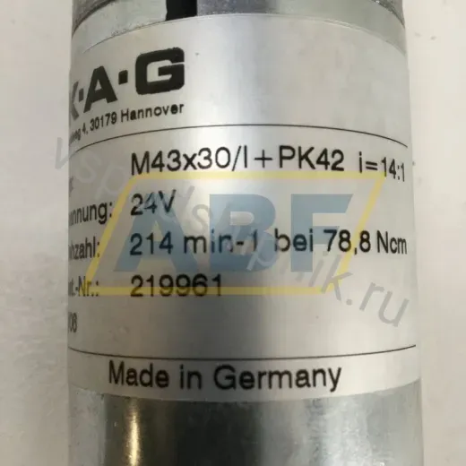 Электродвигатель M43X30I24VPK42I14 Kahlig Antriebstechnik