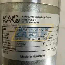 Электродвигатель M63X60I40VP63ZI9IGM12/2 Kahlig Antriebstechnik