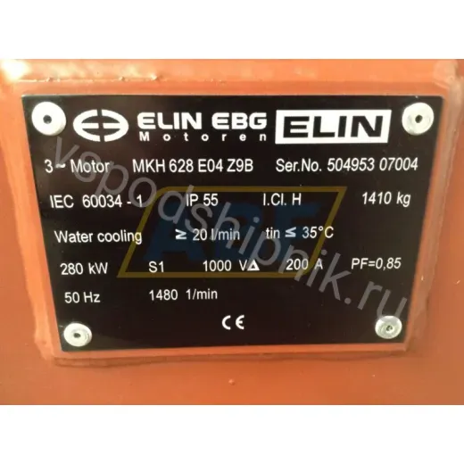 Электродвигатель MKH628E04 Elin MKH628E04 Elin, 280 кВт