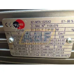 Электродвигатель MTA132SX2B5 Almo, 7,5 кВт