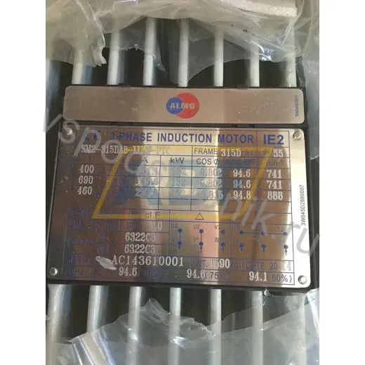 Электродвигатель SM2-315DA8-LLNS-PTCB3 Almo, 132 кВт