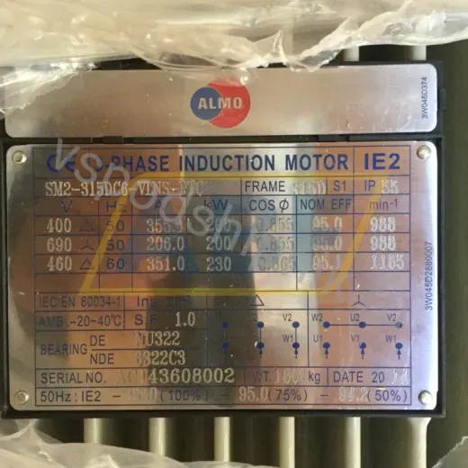 Электродвигатель SM2-315DC6-VLNS-PTC Almo, 200 кВт