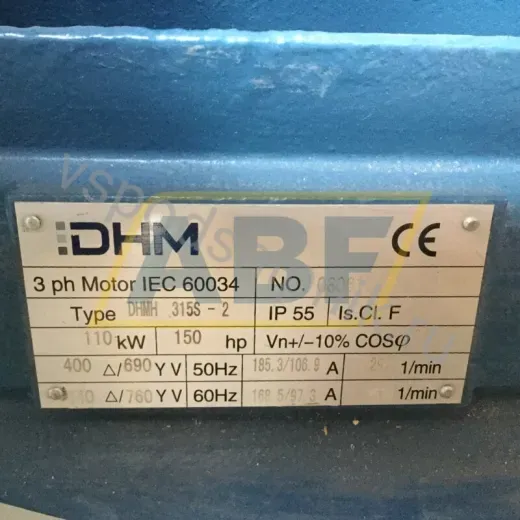 Электродвигатель DHMH315S2B3 DHM, 110 кВт