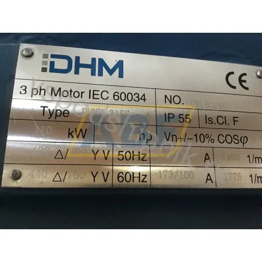 Электродвигатель DHMH315S4B5 DHM, 110 кВт