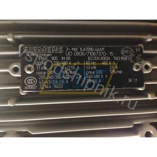 Электродвигатель 1LA7090-4AA11 Siemens, 1,1 кВт