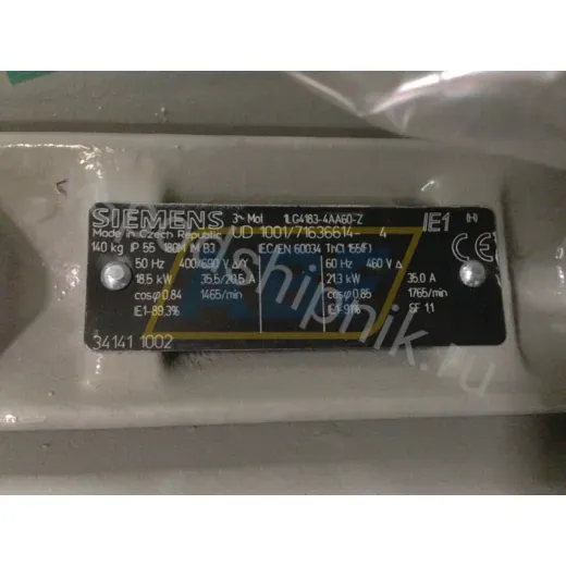 Электродвигатель 1LG4183-4AA66-Z Siemens, 18,5 кВт