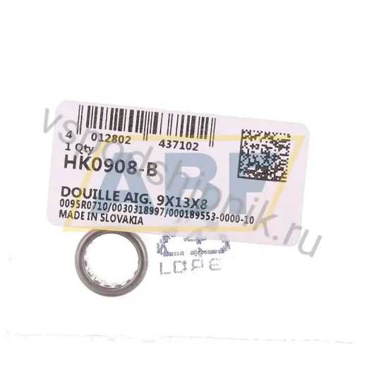 Сепаратор с игольчатыми роликами HK0908-B INA 9×13×8 мм