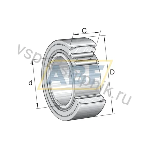 Сепаратор с игольчатыми роликами PNA20/42-E55ES INA