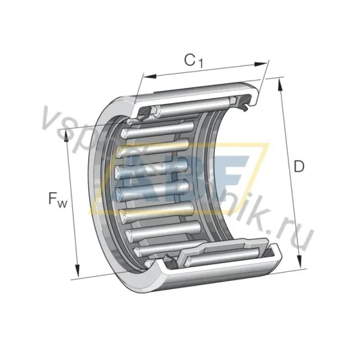 Сепаратор с игольчатыми роликами SCE57-PP-L271/STD INA