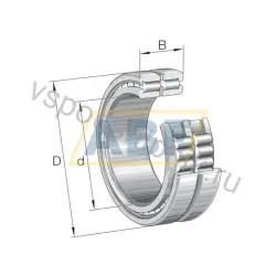 Подшипник роликовый цилиндрический двухрядный SL18-5014 INA