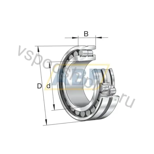 Подшипник роликовый цилиндрический двухрядный NN3036ASK-M-SP-C3 FAG