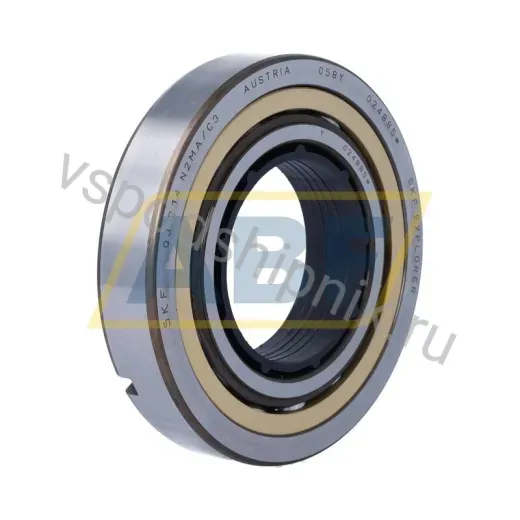 Подшипник шариковый с четырёхточечным контактом QJ214N2MA/C3 SKF