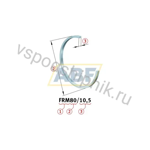 Комплектующие корпуса подшипника FRM62/8 FAG 55×62×8 мм