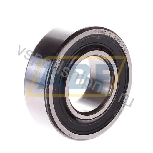 Подшипник шариковый самоустанавливающийся двухрядный 2207E-2RS1KTN9 SKF 35×72×23 мм