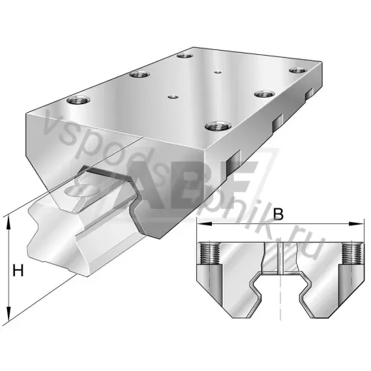 Модуль линейного шарикового подшипника RUDS55X300 INA