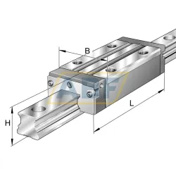 Модуль линейного подшипника скольжения KWVE25-B-SN-V2-G2 INA