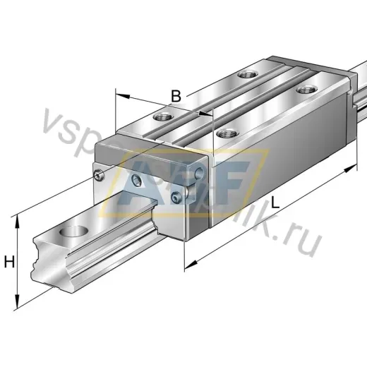 Модуль линейного подшипника скольжения KWVE55-B-SL-G1-V0 INA