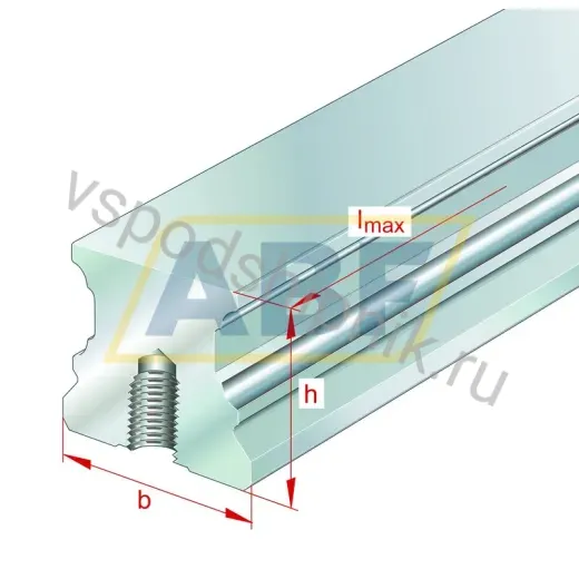 Деталь линейного подшипника TKVD20X4000-U-0001-EWL-G4 INA