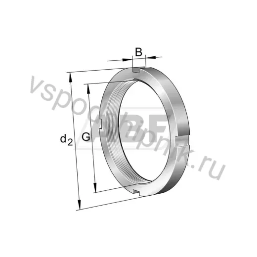 Гайка стопорная KM6-J32B FAG