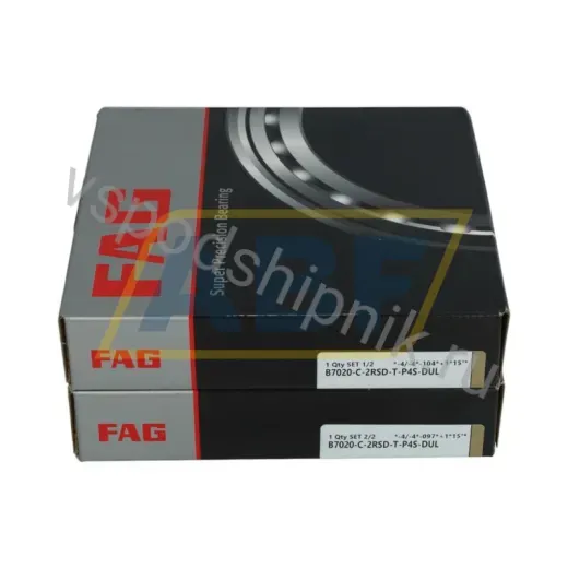 Подшипник шариковый радиально-упорный однорядный B7020-C-2RSD-T-P4S-DUL FAG
