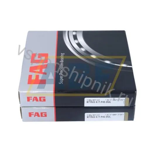 Подшипник шариковый радиально-упорный однорядный B71922-E-T-P4S-DUL FAG 110×150×40 мм