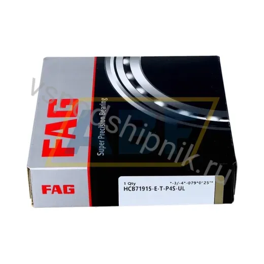 Подшипник шариковый радиально-упорный однорядный HCB71915-E-T-P4S-UL FAG