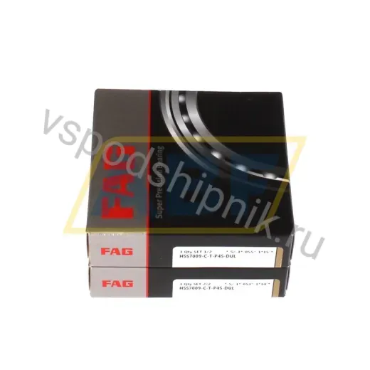 Подшипник шариковый радиально-упорный однорядный HSS7009-C-T-P4S-DUL FAG