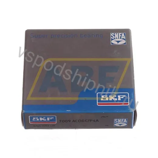 Подшипник шариковый радиально-упорный однорядный 7009ACDGC/P4A SKF 45×75×16 мм