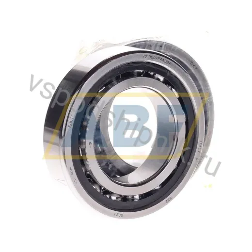 Подшипник шариковый радиально-упорный однорядный 7210CD/P4ADBA SKF 50×90×40 мм