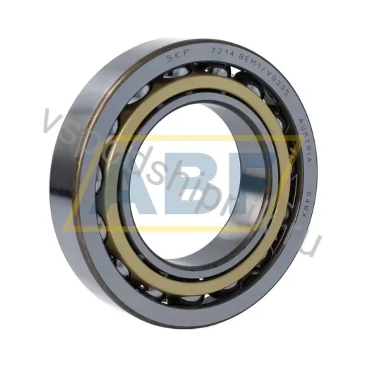 Подшипник шариковый радиально-упорный однорядный 7214BEM1/VQ335 SKF 70×125×24 мм