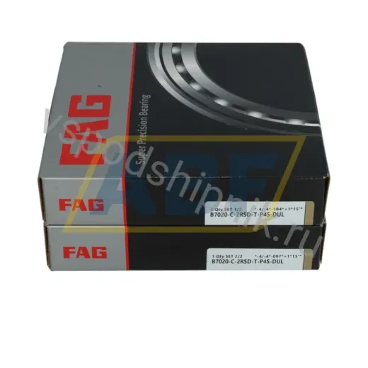Подшипник шариковый радиально-упорный однорядный B7020C.2RSD.T.P4S.DUL FAG 100×150×48 мм