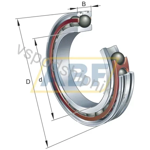 Подшипник шариковый радиально-упорный однорядный HC71914-EDLR-T-P4S-K5-UL FAG