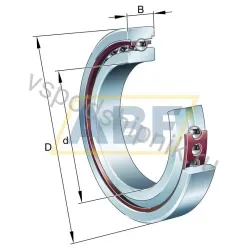 Подшипник шариковый радиально-упорный однорядный HS7014-C-TX-P4S-UL FAG
