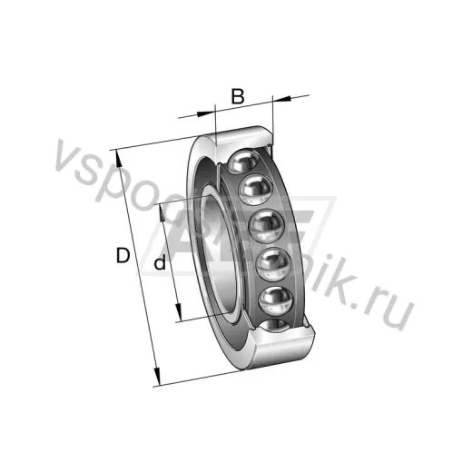 Подшипник шариковый радиально-упорный однорядный HSS71914-C-T-P4S-DUL FAG