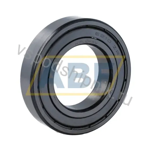 Подшипник шариковый радиальный однорядный 6210Z Rollway 50×90×20 мм