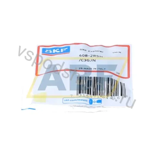 Подшипник шариковый радиальный однорядный 608-2RSH/C3GJN SKF