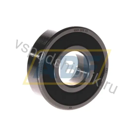 Подшипник шариковый радиальный однорядный 6305 2RS C3 ZKL 25×62×17 мм