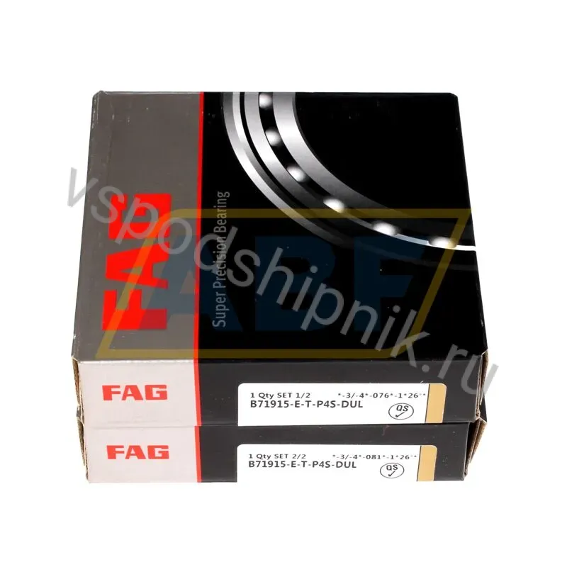 Подшипник шариковый радиально-упорный однорядный B71915-E-T-P4S-DUL FAG 360