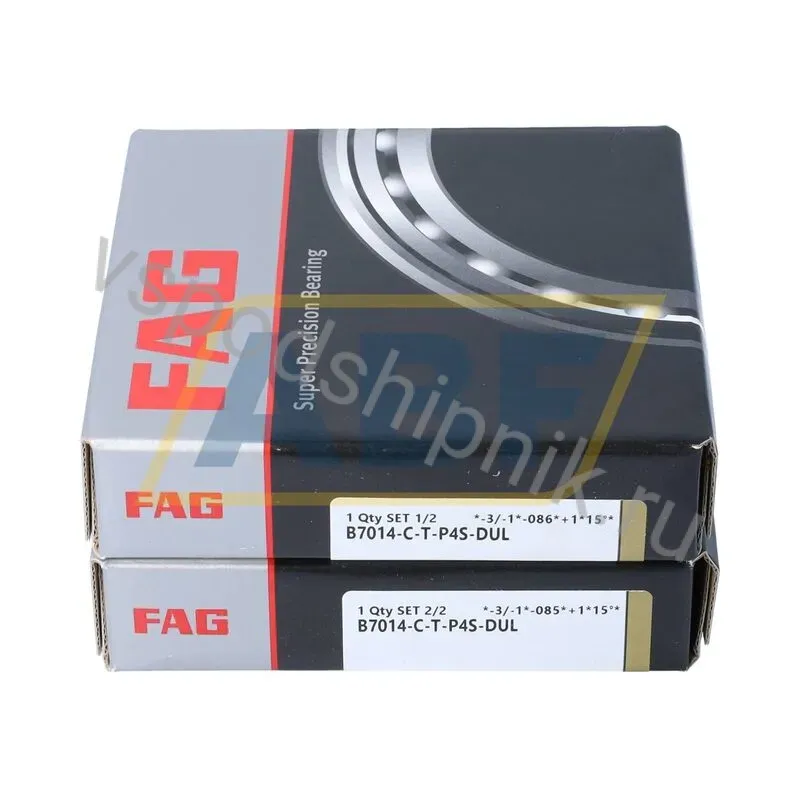 Подшипник шариковый радиально-упорный однорядный B7014-C-T-P4S-DUL FAG 360