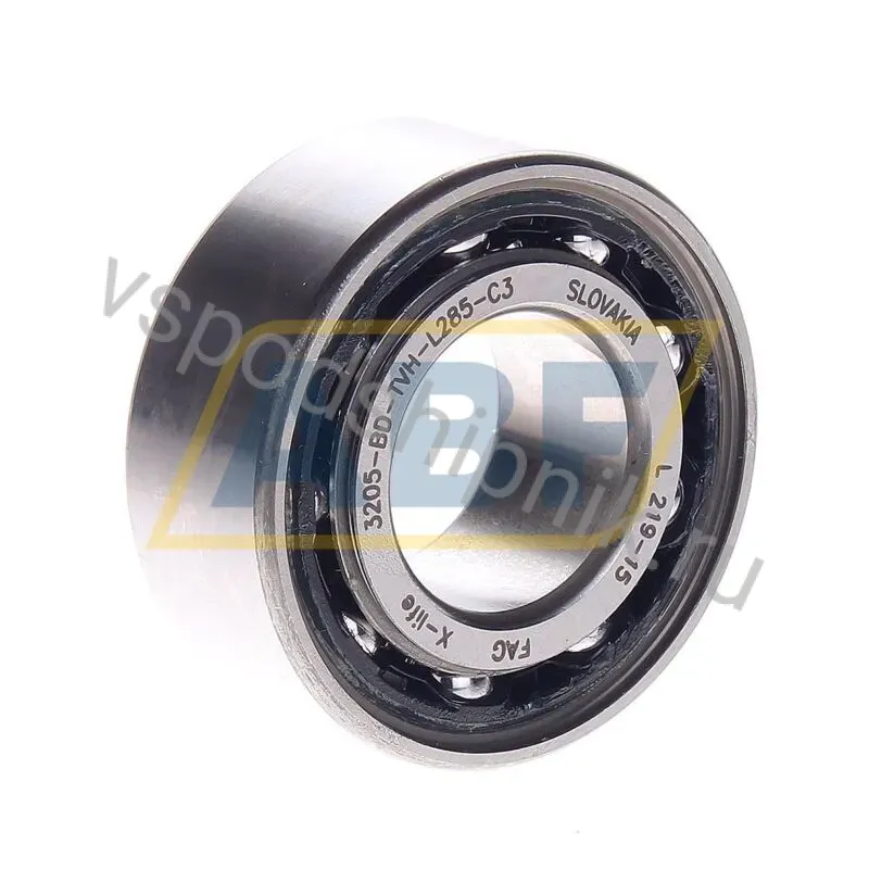 Радиально-упорный шариковый подшипник двухрядный 3205-BD-TVH-L285 FAG 360